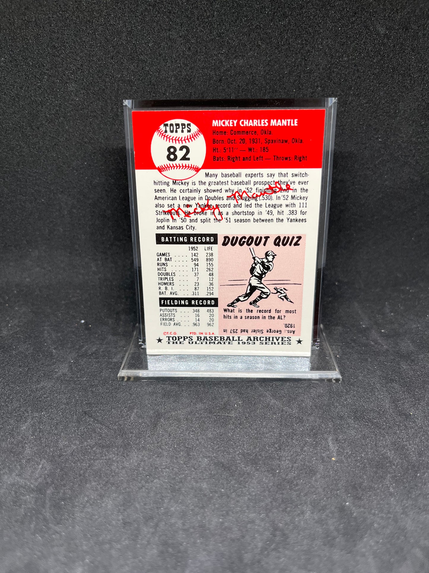 Mickey Mantle New York Yankees