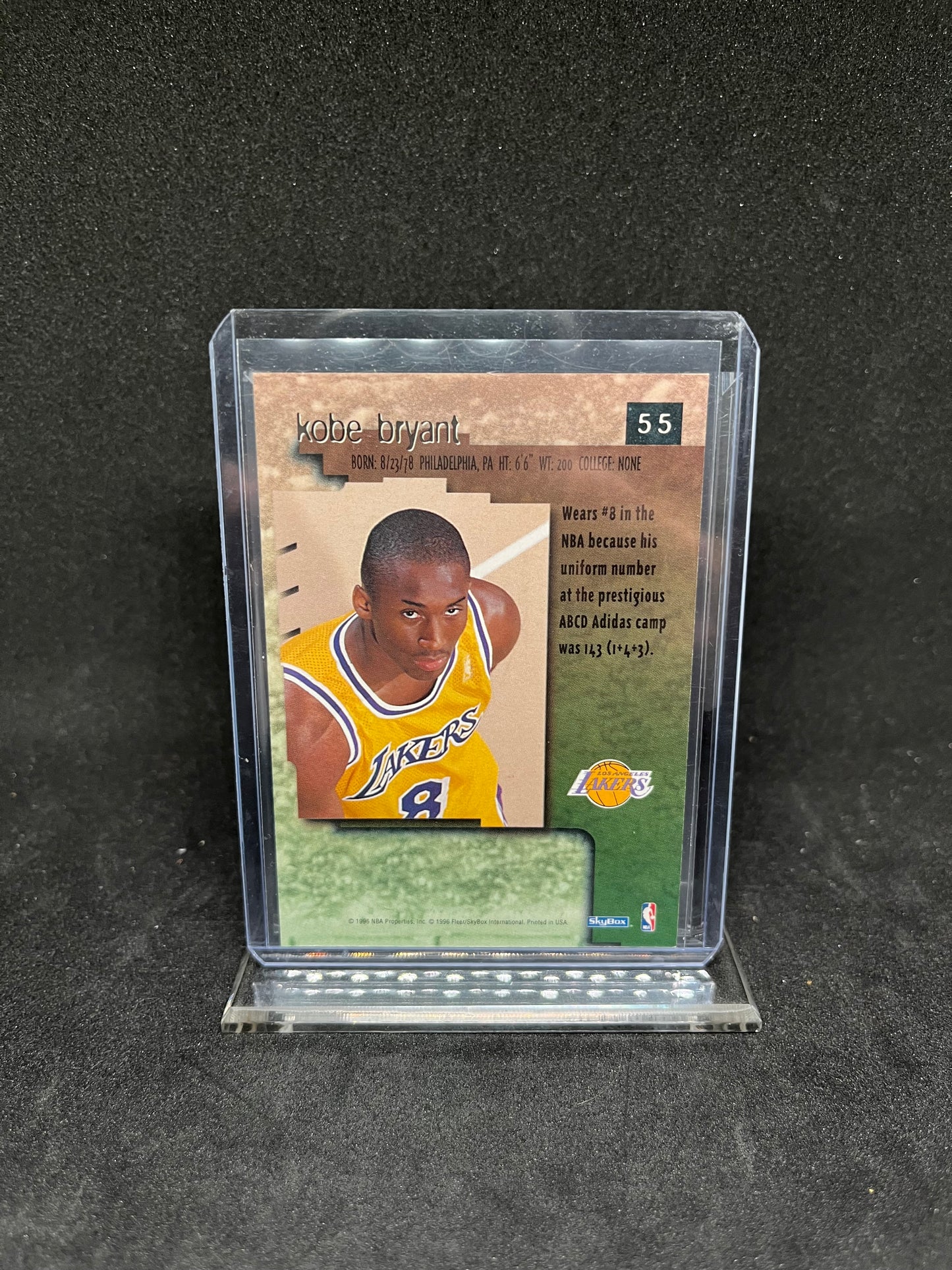 1996-97 Skybox Premium Kobe Bryant RC Rookie Card #55 Lakers