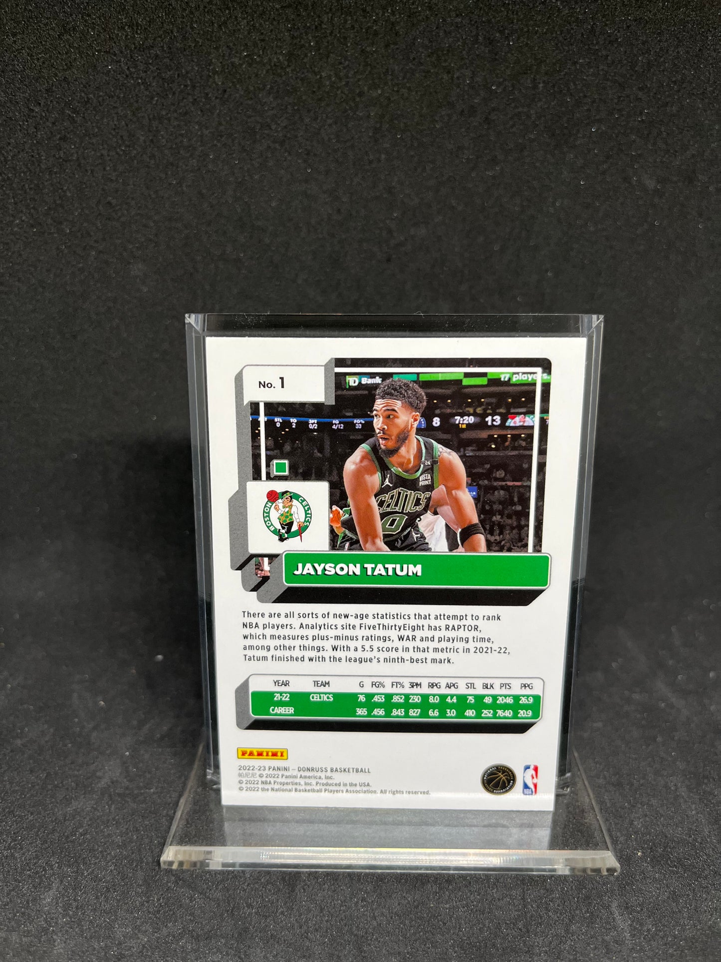 Jayson Tatum Panini Green Border