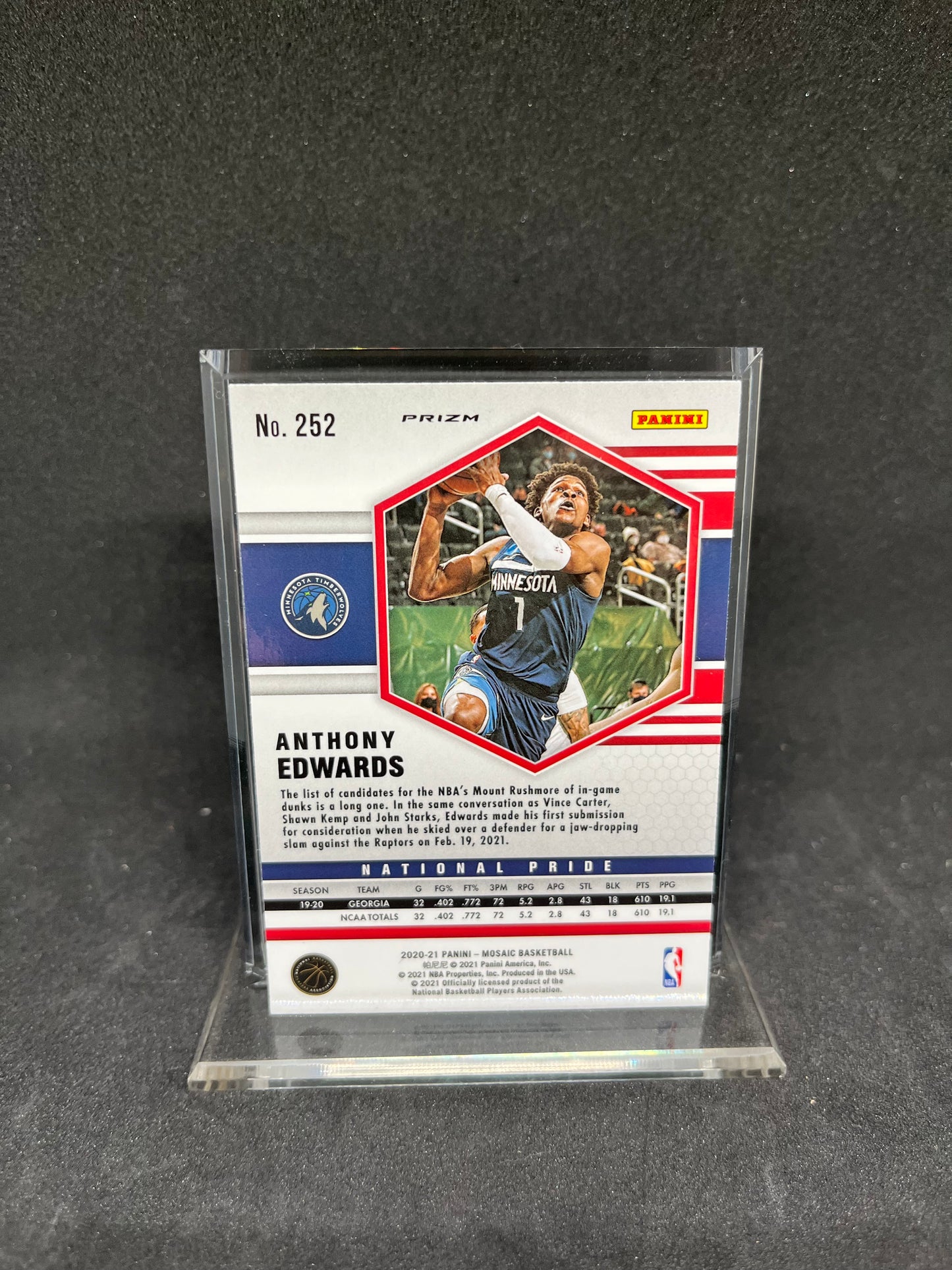 Anthony Edwards National Pride Mosaic