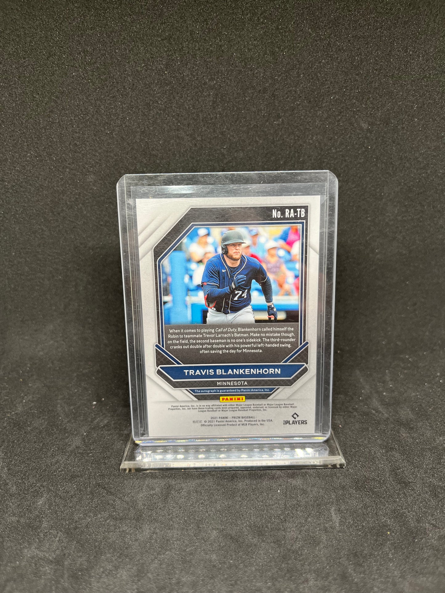 2021 Panini Prizm Travis Blankenhorn RC #RA-TB Twins Auto